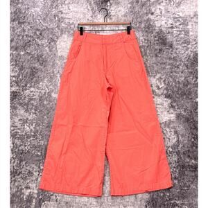 Free People Menorca Solid Cropped Pants Coral size 8